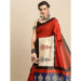 Picture of Excellent Silk Indian Red Saree