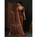 Picture of Well Formed Silk Brown Saree