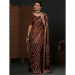 Picture of Well Formed Silk Brown Saree