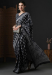 Picture of Excellent Silk Dark Slate Grey Saree