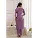 Picture of Nice Chiffon Plum Readymade Salwar Kameez