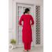 Picture of Wonderful Chiffon Red Readymade Salwar Kameez