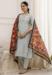 Picture of Chiffon Dark Sea Green Readymade Salwar Kameez