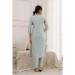 Picture of Chiffon Dark Sea Green Readymade Salwar Kameez