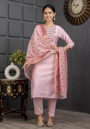 Picture of Chiffon Lavender Blush Readymade Salwar Kameez