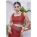 Picture of Admirable Linen Indian Red Saree