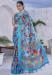 Picture of Admirable Linen Medium Turquoise Saree