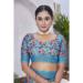 Picture of Admirable Linen Medium Turquoise Saree