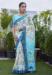 Picture of Comely Linen Light Steel Blue Saree