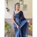 Picture of Enticing Georgette Midnight Blue Saree