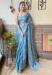 Picture of Exquisite Georgette Sky Blue Saree