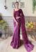 Picture of Delightful Georgette Violet Saree