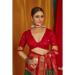 Picture of Amazing Silk Red & Green Saree