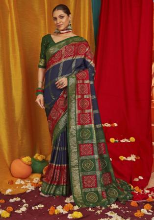 Picture of Nice Silk Dark Slate Grey Saree