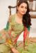 Picture of Chiffon Dark Khaki Straight Cut Salwar Kameez