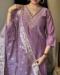 Picture of Chiffon Light Steel Blue Readymade Salwar Kameez