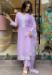 Picture of Chiffon Light Steel Blue Readymade Salwar Kameez