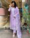 Picture of Chiffon Light Steel Blue Readymade Salwar Kameez