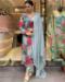 Picture of Pleasing Chiffon Slate Grey Readymade Salwar Kameez