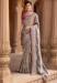 Picture of Beautiful Silk & Organza Grey Saree