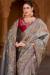 Picture of Beautiful Silk & Organza Grey Saree