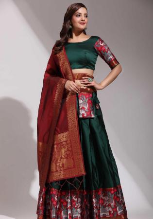 Picture of Resplendent Silk Sea Green Lehenga Choli