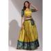 Picture of Appealing Silk Khaki Lehenga Choli