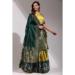 Picture of Appealing Silk Khaki Lehenga Choli