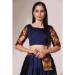 Picture of Resplendent Silk Navy Blue Lehenga Choli