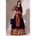 Picture of Resplendent Silk Navy Blue Lehenga Choli