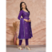 Picture of Splendid Cotton Purple Readymade Salwar Kameez