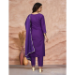 Picture of Splendid Cotton Purple Readymade Salwar Kameez