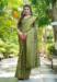 Picture of Superb Satin & Silk Dark Olive Green Saree