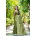 Picture of Superb Satin & Silk Dark Olive Green Saree