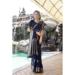 Picture of Alluring Satin & Silk Dark Slate Grey Saree