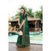 Picture of Stunning Satin & Silk Sea Green Saree