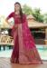 Picture of Marvelous Satin & Silk Indian Red Saree