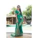 Picture of Enticing Satin & Silk Teal Saree