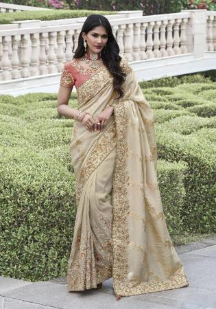 Picture of Comely Silk Tan Saree