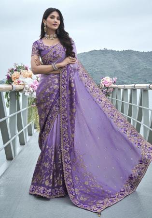 Picture of Bewitching Silk Light Steel Blue Saree