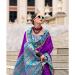 Picture of Comely Silk Blue Saree