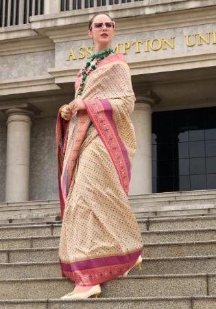 Picture of Exquisite Silk Tan Saree