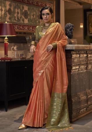 Picture of Enticing Silk Indian Red Saree