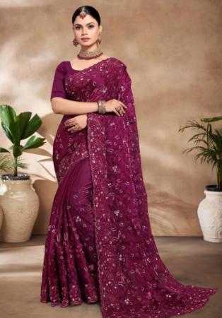 Picture of Elegant Silk Brown Saree