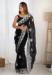 Picture of Fine Georgette Black Saree