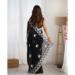 Picture of Fine Georgette Black Saree