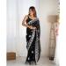 Picture of Fine Georgette Black Saree