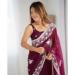 Picture of Beautiful Georgette Brown Saree