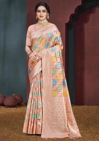 Picture of Well Formed Cotton Rosy Brown Saree