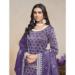 Picture of Wonderful Chiffon Purple Straight Cut Salwar Kameez